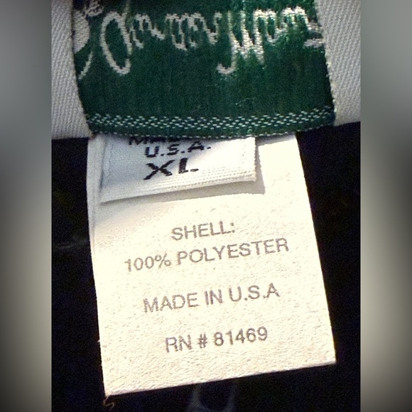 Vintage Mens XL Gander Mountain 1/4 Zip Black Fleece Pullover Sweatshirt Jacket - Picture 6 of 16